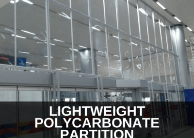 LIGHT WEIGHT POLYCARBONATE PARTITION